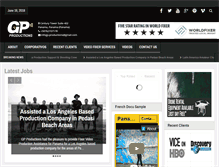 Tablet Screenshot of gp-productions.com